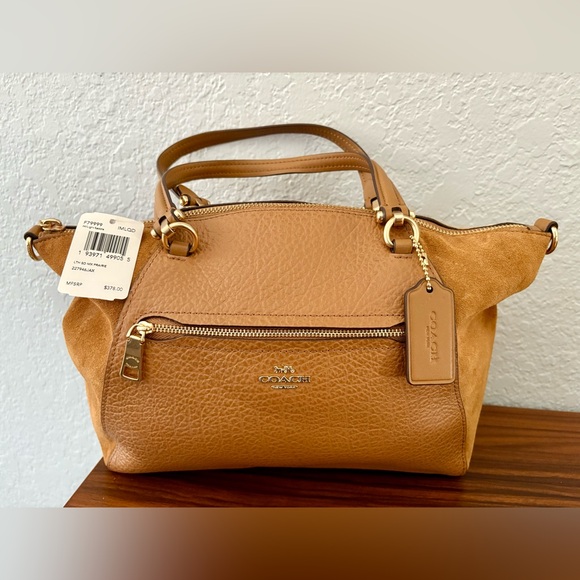 Coach Tan Leather Satchel with Gold Hardware - Picture 1 of 5